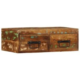 Mueble de TV de pared madera maciza reciclada 60x30x19 cm by , CD and DVD storage - Ref: Foro24-4017459, Price: 76,15 €, Disc...