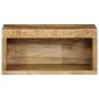 Mueble de TV de pared madera maciza de mango rugosa 40x30x19 cm by , CD and DVD storage - Ref: Foro24-4017467, Price: 54,37 €...