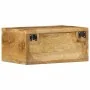 Mueble de TV de pared madera maciza de mango rugosa 40x30x19 cm by , CD and DVD storage - Ref: Foro24-4017467, Price: 54,37 €...