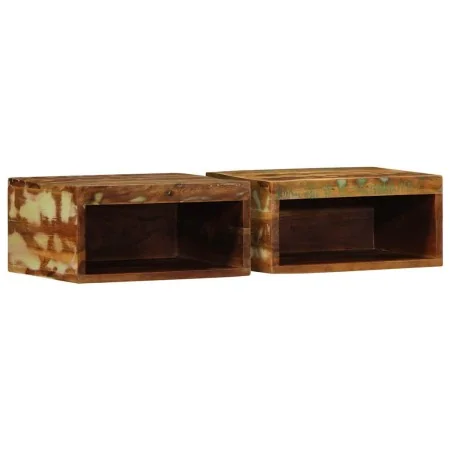 Muebles de TV de pared 2 uds madera maciza reciclada de , Almacenamiento para CD y DVD - Ref: Foro24-4017471, Precio: 72,64 €...