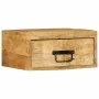 Mesita de noche de pared madera maciza de mango rugosa by , Nightstands - Ref: Foro24-4017452, Price: 68,62 €, Discount: %