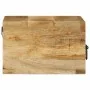 Mesita de noche de pared madera maciza de mango rugosa by , Nightstands - Ref: Foro24-4017452, Price: 68,62 €, Discount: %