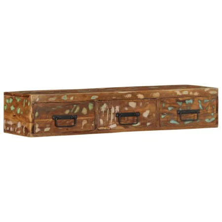 Mueble de TV de pared madera maciza reciclada 100x30x19 cm von , CD- und DVD-Speicher - Ref: Foro24-4017465, Preis: 112,52 €,...