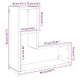 Estantes cubo de pared 2 uds madera roble artisan 50x15x50 cm by , Shelves and shelves - Ref: Foro24-856605, Price: 36,91 €, ...