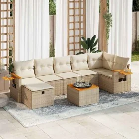 Set de sofás de jardín y cojines 8 piezas ratán sintético beige von , Gartensets - Ref: Foro24-3325992, Preis: 549,01 €, Raba...