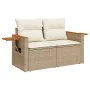 Set de sofás de jardín y cojines 8 piezas ratán sintético beige by , Garden sets - Ref: Foro24-3325992, Price: 549,01 €, Disc...