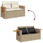 Set de sofás de jardín y cojines 8 piezas ratán sintético beige by , Garden sets - Ref: Foro24-3325992, Price: 549,01 €, Disc...