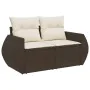 Set comedor de jardín 5 piezas y cojines ratán sintético marrón von , Gartensets - Ref: Foro24-3326634, Preis: 417,97 €, Raba...