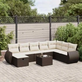 Set de sofás de jardín 9 pzas y cojines ratán sintético marrón von , Gartensets - Ref: Foro24-3325649, Preis: 563,24 €, Rabat...