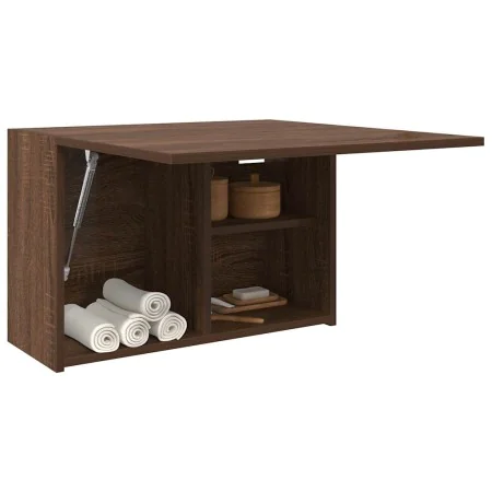 Mueble de pared baño madera ingeniería roble marrón 60x25x40 cm de , Tocadores de baño - Ref: Foro24-860073, Precio: 44,27 €,...