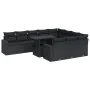 Set de sofás de jardín 11 pzas y cojines ratán sintético negro von , Gartensets - Ref: Foro24-3326386, Preis: 774,64 €, Rabat...