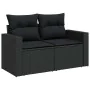 Set de sofás de jardín 11 pzas y cojines ratán sintético negro von , Gartensets - Ref: Foro24-3326386, Preis: 774,64 €, Rabat...