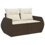 Juego de sofás de jardín 7 piezas con cojines ratán PE marrón by , Garden sets - Ref: Foro24-3326674, Price: 524,17 €, Discou...