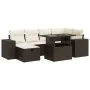 Set sofás de jardín 8 piezas y cojines ratán sintético marrón by , Garden sets - Ref: Foro24-3327943, Price: 523,58 €, Discou...