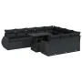Set de sofás de jardín 11 pzas y cojines ratán sintético negro by , Garden sets - Ref: Foro24-3326706, Price: 762,09 €, Disco...