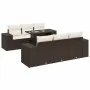 Juego de sofás de jardín 7 piezas con cojines ratán PE marrón von , Gartensets - Ref: Foro24-3326744, Preis: 570,39 €, Rabatt: %
