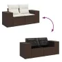 Set de sofás de jardín 9 pzas y cojines ratán sintético marrón by , Garden sets - Ref: Foro24-3326854, Price: 616,77 €, Disco...