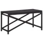 Schwarze Gartenbank aus synthetischem Rattan, 80 cm von vidaXL, Gartenbänke - Ref: Foro24-46207, Preis: 62,92 €, Rabatt: %