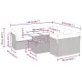 Set sofás jardín y cojines 9 pzas ratán sintético acacia gris by , Garden sets - Ref: Foro24-3326132, Price: 697,70 €, Discou...