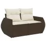 Juego de sofás de jardín 7 piezas con cojines ratán PE marrón by , Garden sets - Ref: Foro24-3327903, Price: 523,86 €, Discou...