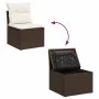 Juego de sofás de jardín 7 piezas con cojines ratán PE marrón by , Garden sets - Ref: Foro24-3327903, Price: 523,86 €, Discou...