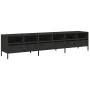 Mueble para TV acero laminado en frío negro 202x39x43,5 cm de , Muebles TV - Ref: Foro24-3307155, Precio: 206,45 €, Descuento: %