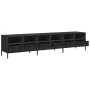 Mueble para TV acero laminado en frío negro 202x39x43,5 cm de , Muebles TV - Ref: Foro24-3307155, Precio: 206,45 €, Descuento: %