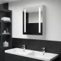 Mueble de baño con espejo LED 50x13x70 cm de vidaXL, Tocadores de baño - Ref: Foro24-285117, Precio: 102,92 €, Descuento: %
