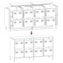 Aparador de acero laminado en frío antracita 135x39x73,5 cm von , Sideboards - Ref: Foro24-3307169, Preis: 221,95 €, Rabatt: %