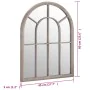 Espejo de hierro color arena para uso interior 60x45 cm by , Mirrors - Ref: Foro24-3093515, Price: 91,62 €, Discount: %