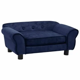 Sofá para perros felpa azul 72x45x30 cm by , Beds for dogs - Ref: Foro24-171040, Price: 108,36 €, Discount: %