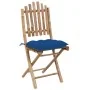 Sillas de jardín plegables con cojines 2 unidades bambú by , Garden chairs - Ref: Foro24-3064012, Price: 113,00 €, Discount: %