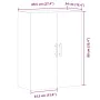 Armario de pared madera ingeniería marrón roble 69,5x34x90 cm by , Sideboards - Ref: Foro24-857295, Price: 88,49 €, Discount: %