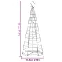 Árbol de Navidad LED 200 LEDs blanco frío 182 cm by , Christmas trees - Ref: Foro24-4016449, Price: 44,88 €, Discount: %
