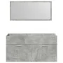 Set muebles de baño 2 piezas madera contrachapada gris hormigón von , Badezimmermöbel - Ref: Foro24-3324872, Preis: 112,76 €,...