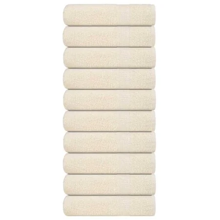 Toallas de Mano 10 piezas Crema 50x100 cm 360 g/m² 100% Algodón de , Toallas - Ref: Foro24-137000, Precio: 53,25 €, Descuento: %