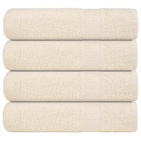 Toallas de ducha 4 uds 100% algodón crema 70x140 cm 360 gsm by , Towels - Ref: Foro24-137002, Price: 38,27 €, Discount: %
