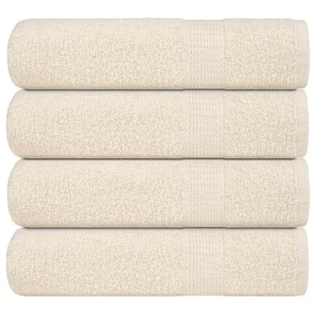 Toallas de ducha 4 uds 100% algodón crema 70x140 cm 360 gsm by , Towels - Ref: Foro24-137002, Price: 38,25 €, Discount: %