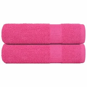 Toallas de ducha 2 uds 100% algodón rosa 70x140 cm 360 gsm von , Handtücher - Ref: Foro24-137049, Preis: 23,90 €, Rabatt: %