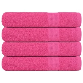 Toallas de sauna 4 uds 100% algodón rosa 80x200 cm 360 gsm by , Towels - Ref: Foro24-137056, Price: 47,92 €, Discount: %