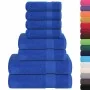 Juego de toallas 8 piezas 100% algodón azul 360 gsm by , Toallas de baño y manoplas - Ref: Foro24-137063, Price: 36,52 €, Dis...