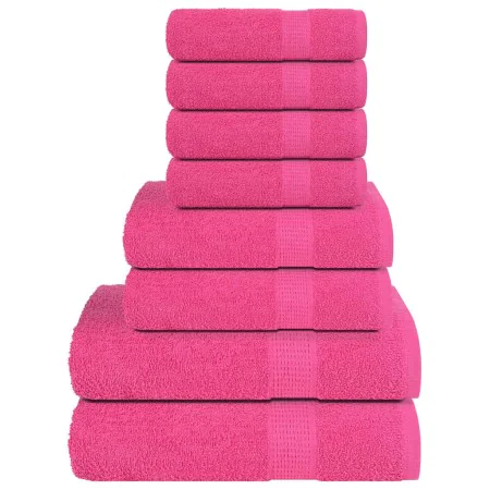 Juego de toallas 8 piezas 100% algodón rosa 360 gsm von , Toallas de baño y manoplas - Ref: Foro24-137077, Preis: 51,99 €, Ra...
