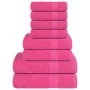 Juego de toallas 8 piezas 100% algodón rosa 360 gsm von , Toallas de baño y manoplas - Ref: Foro24-137077, Preis: 51,99 €, Ra...