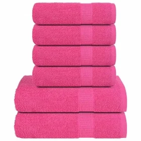 Juego de toallas 12 piezas 100% algodón rosa 360 gsm von , Toallas de baño y manoplas - Ref: Foro24-137094, Preis: 43,18 €, R...