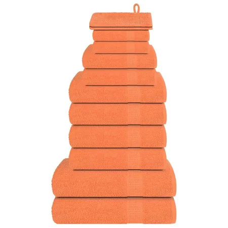 Juego de toallas 12 piezas 100% algodón naranja 360 gsm de , Toallas de baño y manoplas - Ref: Foro24-137105, Precio: 42,17 €...
