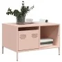Mesa de centro acero laminado en frío rosa 68,5x50x43,5 cm von , Couchtisch - Ref: Foro24-851281, Preis: 72,33 €, Rabatt: %