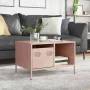 Mesa de centro acero laminado en frío rosa 68,5x50x43,5 cm von , Couchtisch - Ref: Foro24-851281, Preis: 72,33 €, Rabatt: %