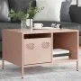 Mesa de centro acero laminado en frío rosa 68,5x50x43,5 cm von , Couchtisch - Ref: Foro24-851281, Preis: 72,33 €, Rabatt: %