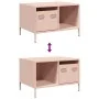 Mesa de centro acero laminado en frío rosa 68,5x50x43,5 cm von , Couchtisch - Ref: Foro24-851281, Preis: 72,33 €, Rabatt: %