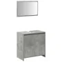 Set muebles de baño 2 piezas madera contrachapada gris hormigón von , Badezimmermöbel - Ref: Foro24-3324853, Preis: 122,83 €,...